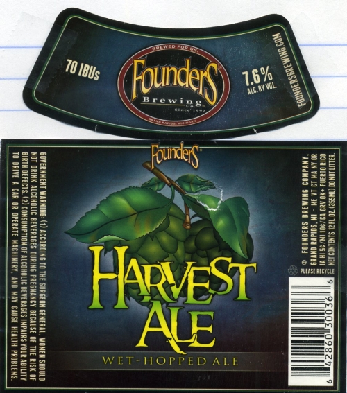 Founders Harves Ale 2013